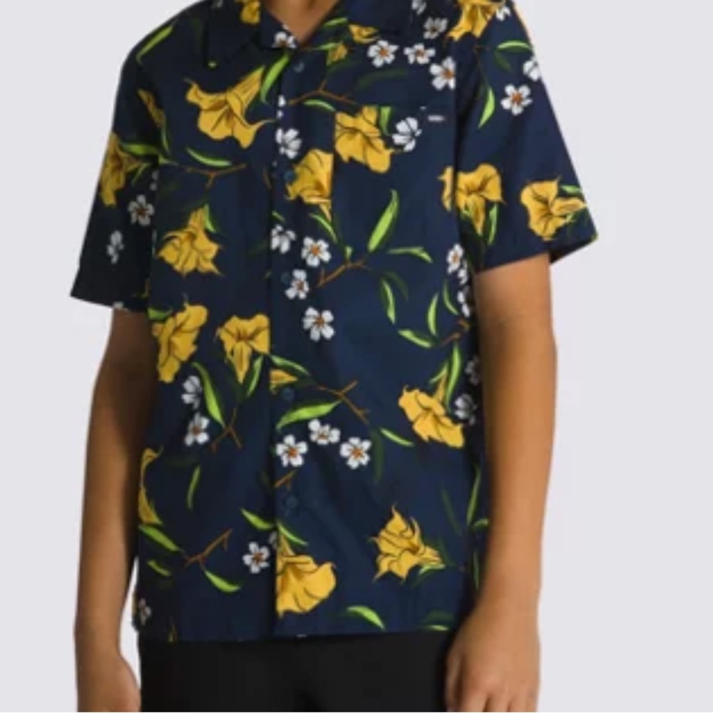Vans Thompson Button Down Shirt Youth Medium‎